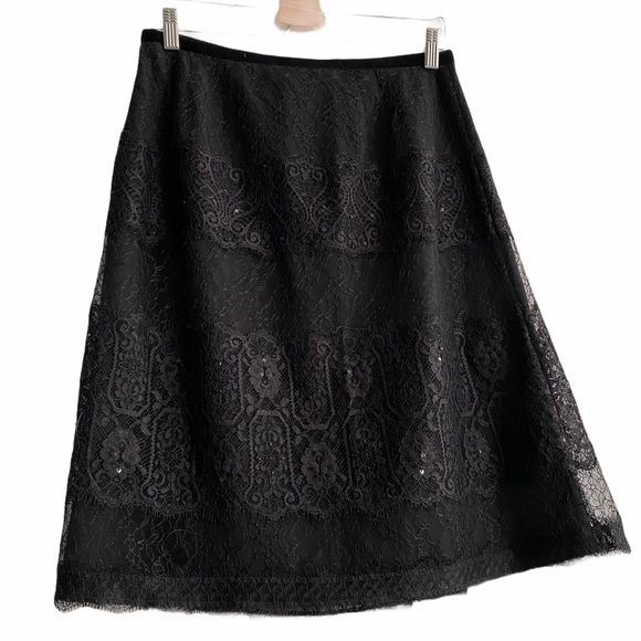 Stunning Ann Taylor Skirt, lace/sequin, Like new - Picture 3 of 15